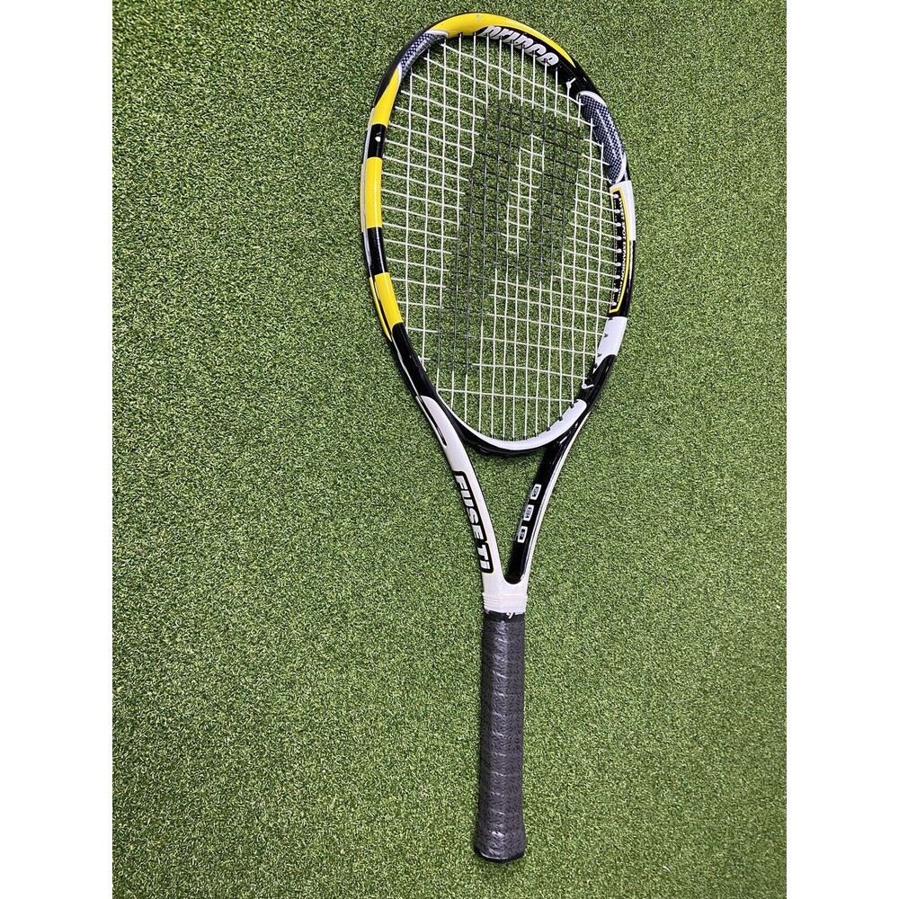 Prince Fuse Ti Tennis Racket OverGrip Black Yellow Triple Force Titanium
